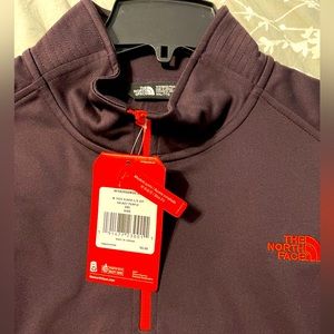 NWT New The North Face Quarter Zip Pullover Dark Purple XXL